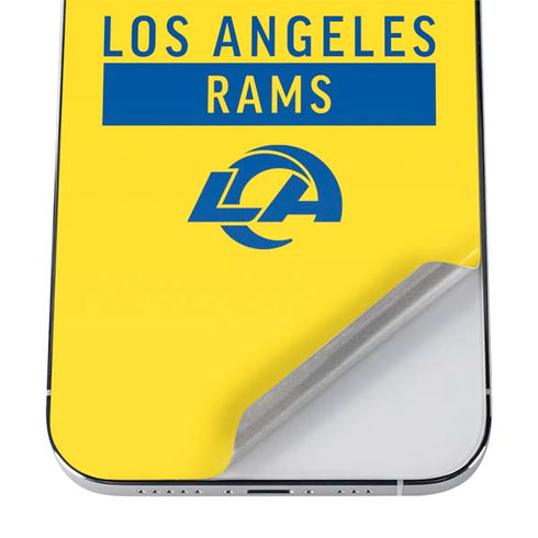 NFL Los Angeles Rams White Performance Series iPhone 12 Pro Max Skin